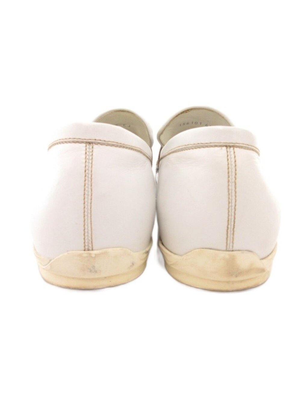 Gucci Coin Loafer Slip on Sherry Line Leather 42 White - Picture 4 of 6